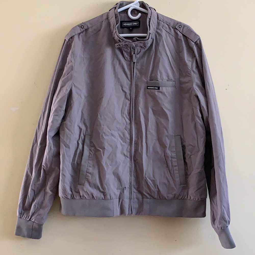 Genuine Members Only Gray Jacket XL
